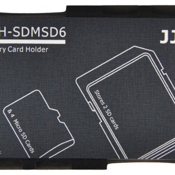 Memory Card Holder Storage Case for 2 SD Cards & 4 MicroSD Memory Cards