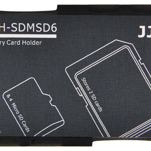 Memory Card Holder Storage Case for 2 SD Cards & 4 MicroSD Memory Cards