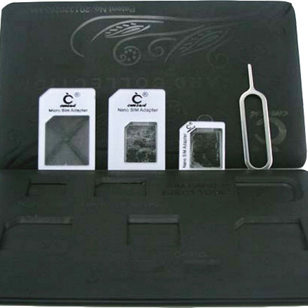 SIM Card Holder Case slim & compact, Credit Card Style