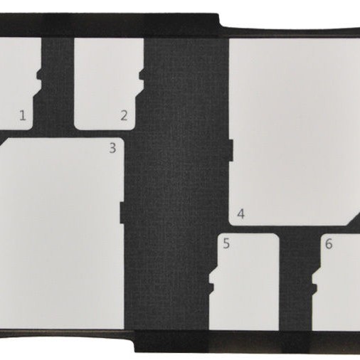 Memory Card Holder Storage Case for 2 SD Cards & 4 MicroSD Memory Cards
