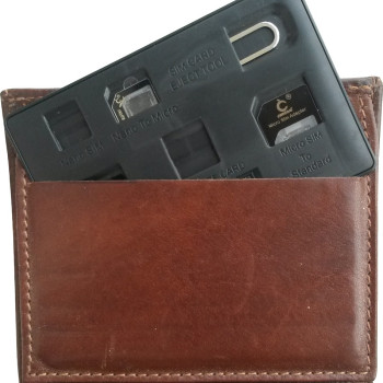 SIM Card Holder Case slim & compact, Credit Card Style
