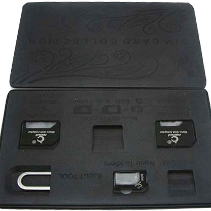 SIM Card Holder Case slim & compact, Credit Card Style