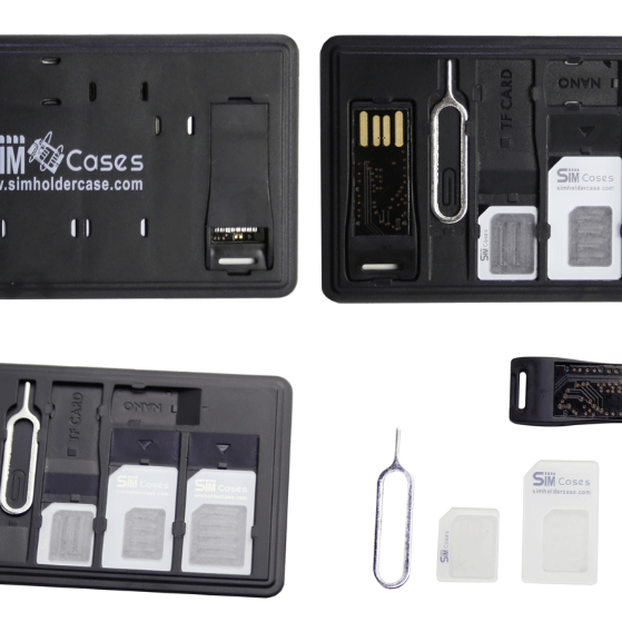 SIM Card Holder Case With Memory Card Reader