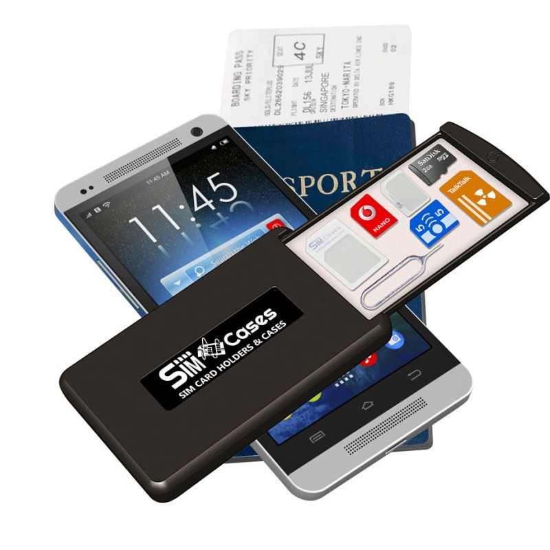 Drawer Design Case Holder For SIM Cards & Memory Cards, Storage Case With 3M Grip Pad Technology 