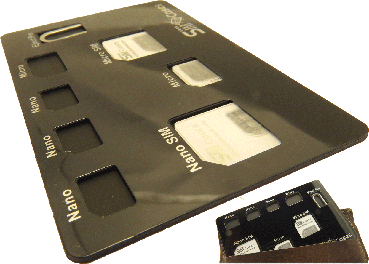 NANO SIM Card Holder Case , storage case for 7 SIM Cards