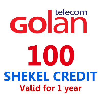 100 Shekel Credit  = $39.00 