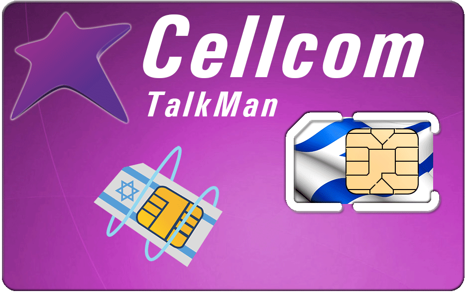 Cellcom Israel Prepaid SIM Card